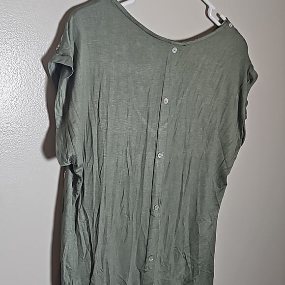 NWT Papermoon Green Floral Top Sz Small - Picture 7 of 9